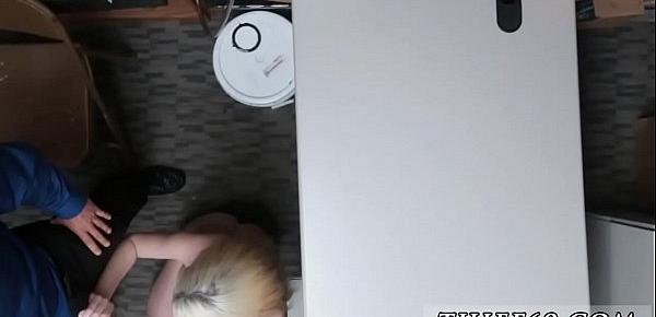  Super cute college teen and two blonde kittens enjoy Attempted Thieft